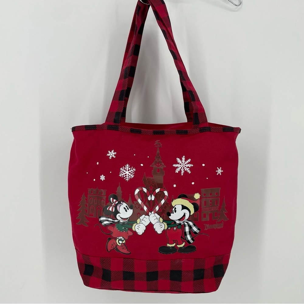 Disney Parks Mickey and Minnie Holiday Tote